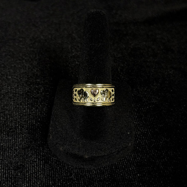 10k Gold Elephant Ring