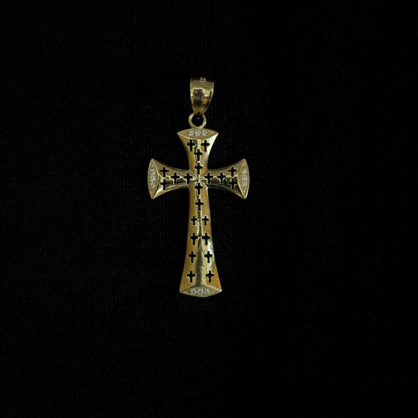 14K Gold Cross Pendant